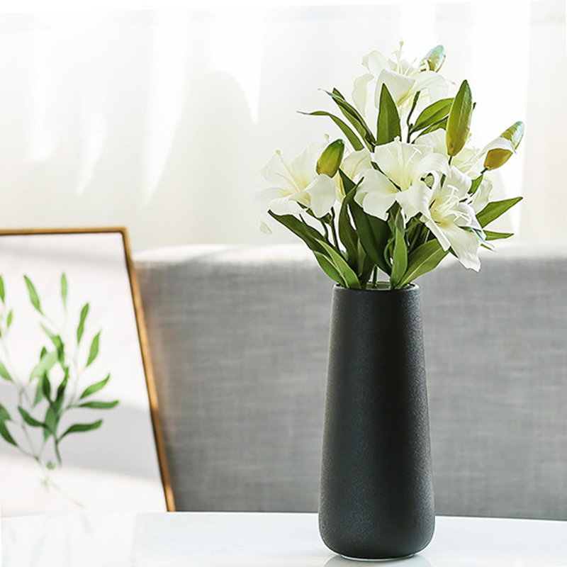 Ceramic / Porcelain Table Vase, Black