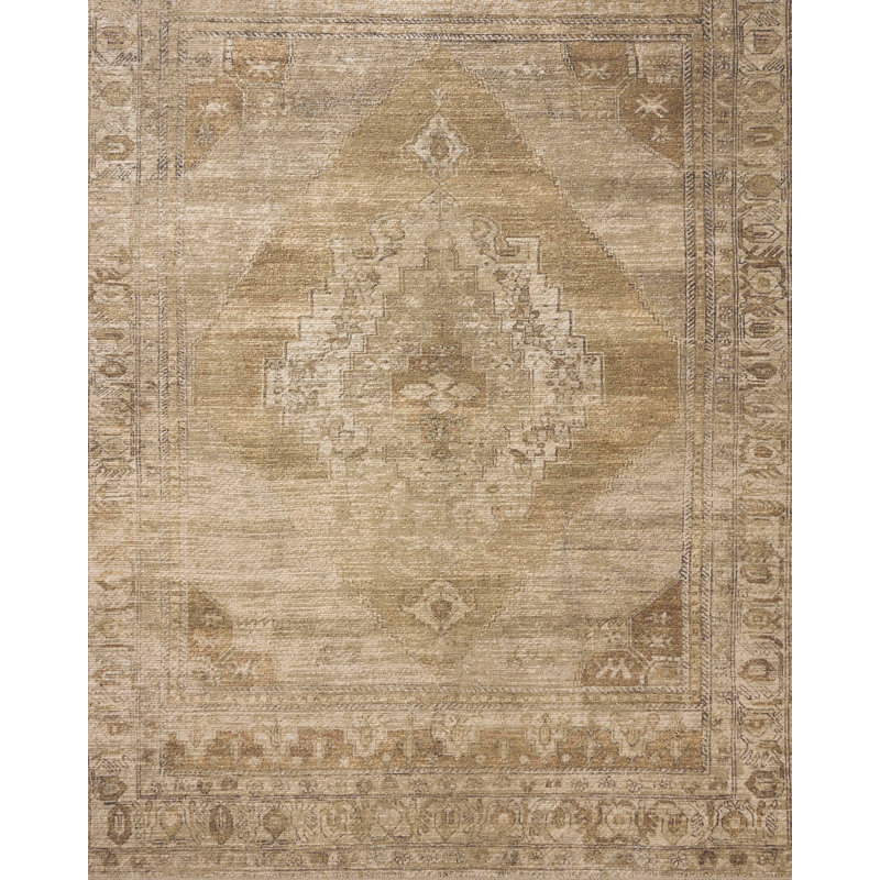 Amber Lewis x Loloi Cambria Taupe / Antique Bronze Area Rug, Rectangle 3'6" x 5'6"