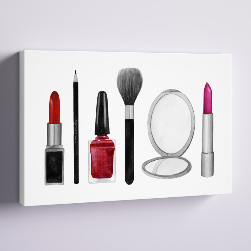 Échantillons de maquillage II, H 8 po x l 12 po x P 1,25 po