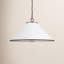 Alexa Hampton Aldric 2 Light Dining Room Pendant With Silk Screen White Inside Clear Outside Shade-1108882310