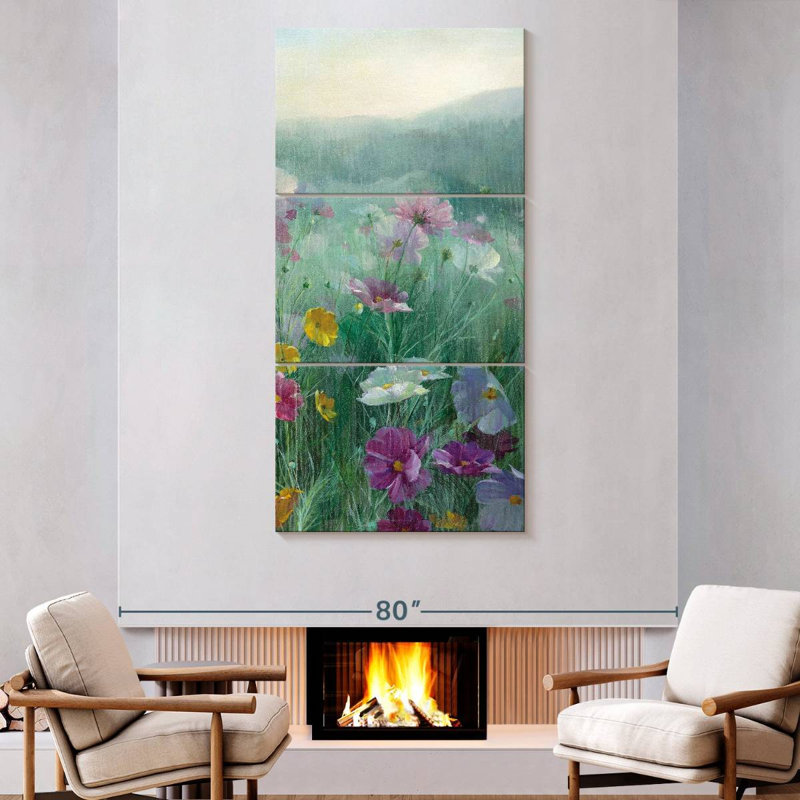 Cosmos At Dawn III, 80" H x 39" W