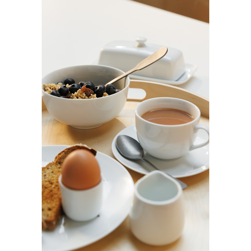 Mikasa Chalk Porcelain Egg Cups, Set of 4, White, 5cm
