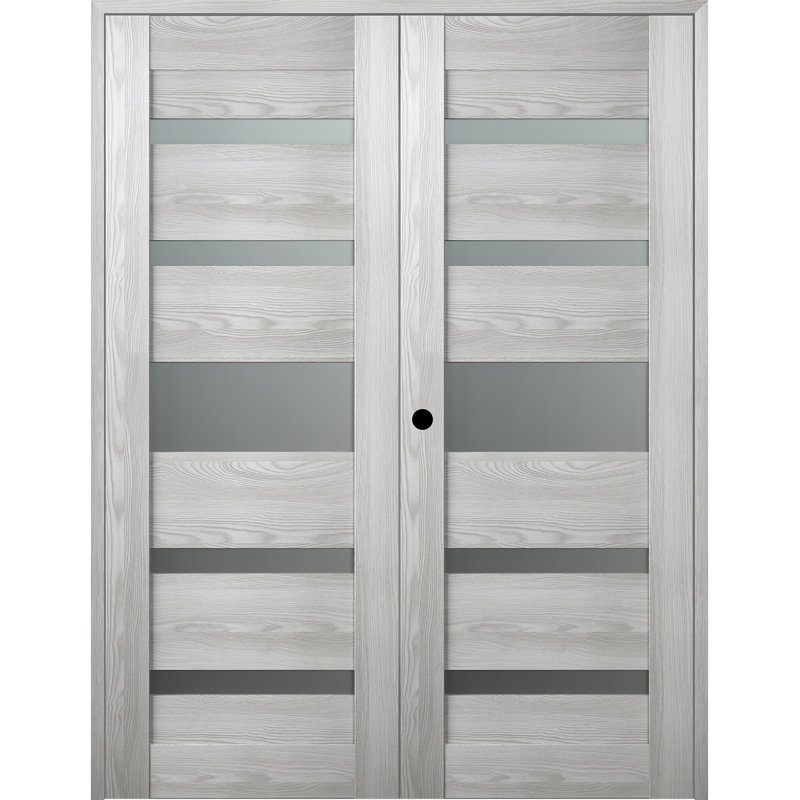 Porte française Avon 07-05, 63,5 po x 79,38 po, À droite, Chêne Veralinga