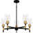 5 - Light Steel Dimmable Chandelier