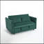 Canapé-lit convertible futon 3 en 1, petite causeuse en velours de 55 po avec 2 coussins, dossier inclinable, poches latérales pour le salon, canapé-lit-410706681