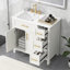 Ensemble de meuble-lavabo simple 36 po avec plateau en céramique Thressie