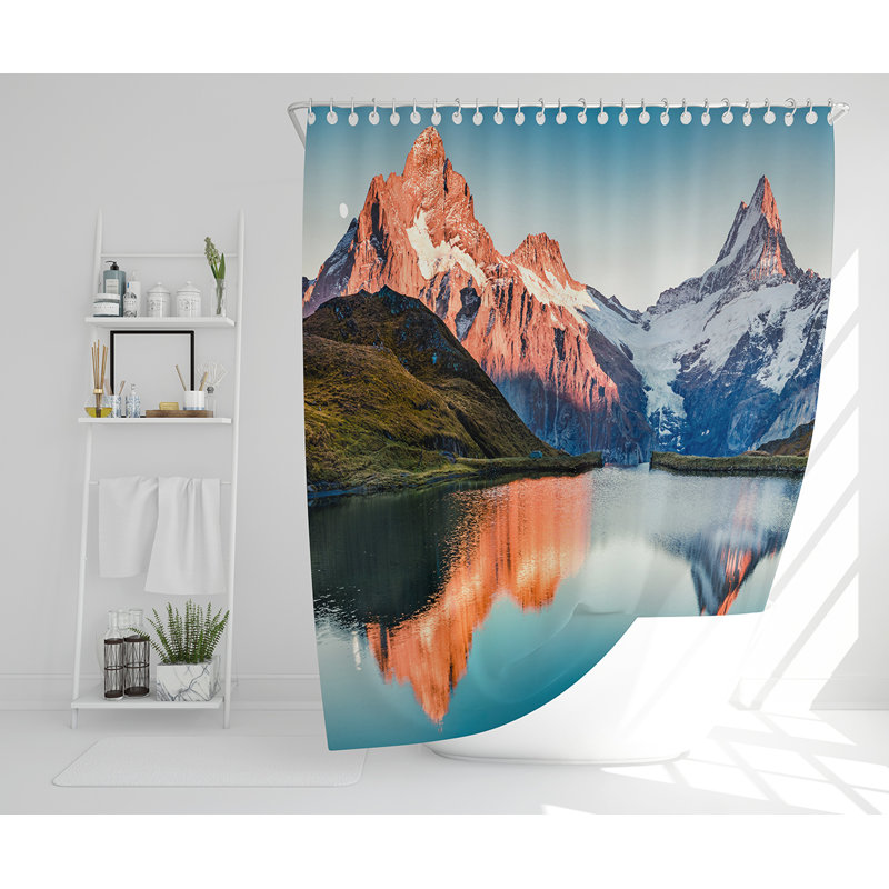 Elius 13 Piece Polyester Shower Curtain Set