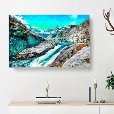 Fiordland National Park New Zealand in Abstract - Wrapped Canvas