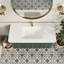 Meuble-lavabo mural simple 48 po avec lavabo flottant vert