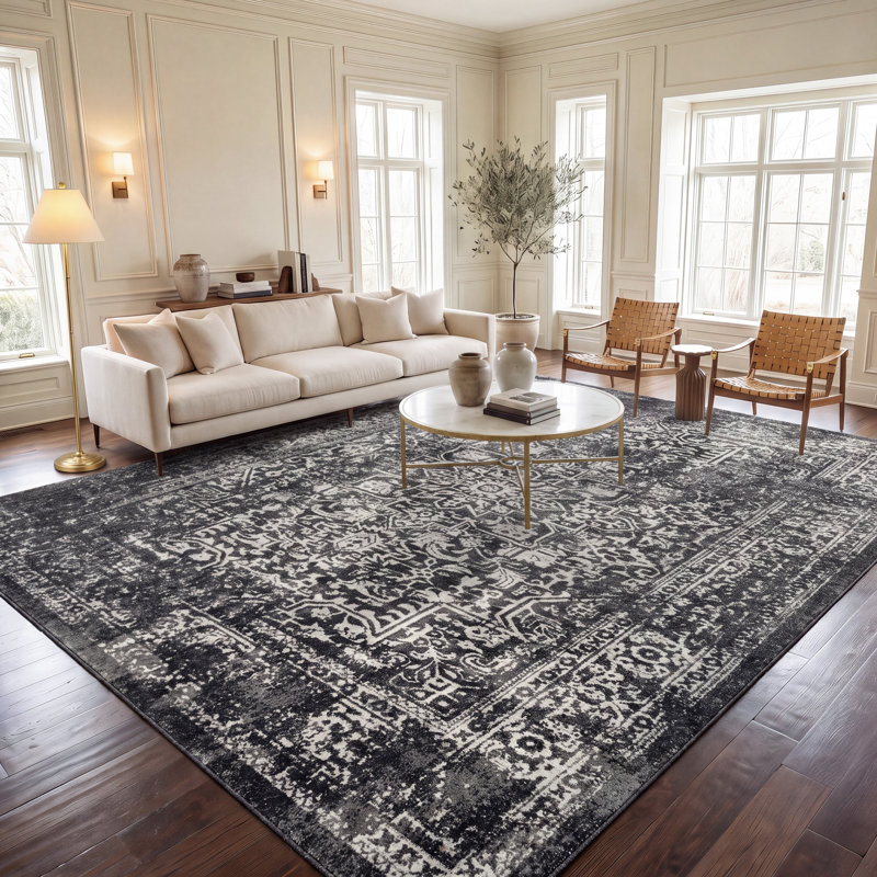 Tapis performance à motif oriental Abbotsfield, Rectangle de 10 pi x 14 pi