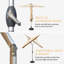 Rectangle Patio Umbrella With Crank Lift And Tilt Function(Patio Umbrella)-2099349413-2099349418