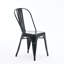 Ensemble de 4 chaises de salle à manger empilables en fer-1335866637