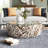 Driftwood Handmade Stacked Collage Living Room Coffee Table with Tempered Glass Top