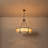 6-Light Fabric Drum Chandelier