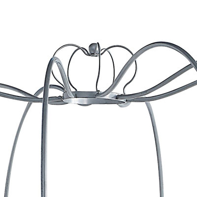 Twin Bed w/Canopy, Silver