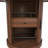 59" Extendable Oval Dining Table with 2-Tier Storage for 4-6, Space Saving Expandable Kitchen Table in Walnut Brown, MDF with Walnut Finish & Pedestal Base