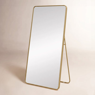 Sabine Metal Rounded Rectangle Floor Mirror
