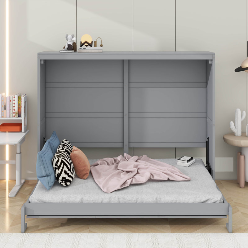 Lit escamotable Murphy, Gris, Grand lit