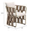Venetta Metal Outdoor Dining Armchair with Cushion