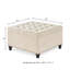 Large Square Storage Ottoman With Wooden Legs-2129423178