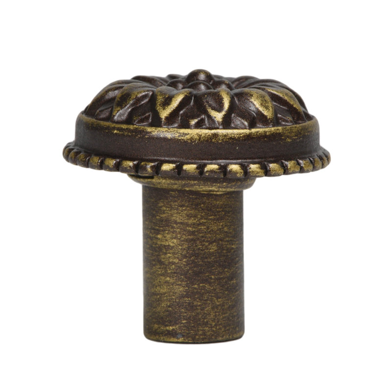 Acanthe à gros boutons style Rosette , Laiton antique