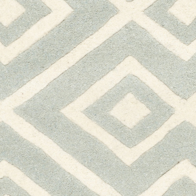 Deedie Hand Tufted Wool Geometric Rug, Runner 2'3" x 7'