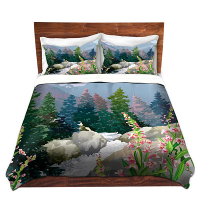 Ensemble de housse de couette en microfibre Mountain Stream
