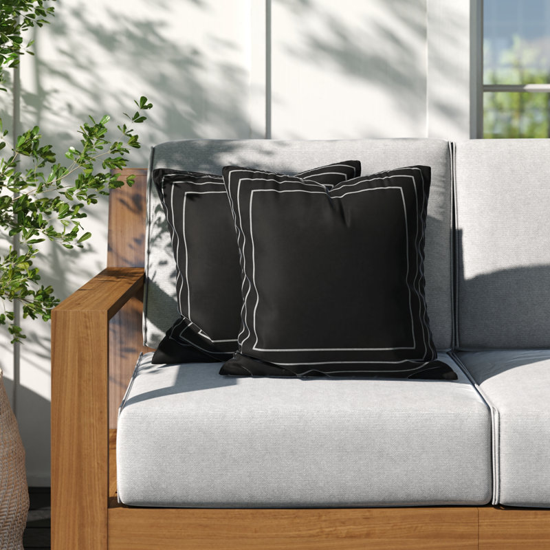 Housse de coussin KD136, 16 po x 16 po, Bourgogne