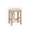 Counter Height Set MDF 3 Pieces Natural - Foldable table design for space-saving versatility