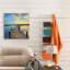 Sunset pier, reproduction d’art sur toile non encadrée-2101284848