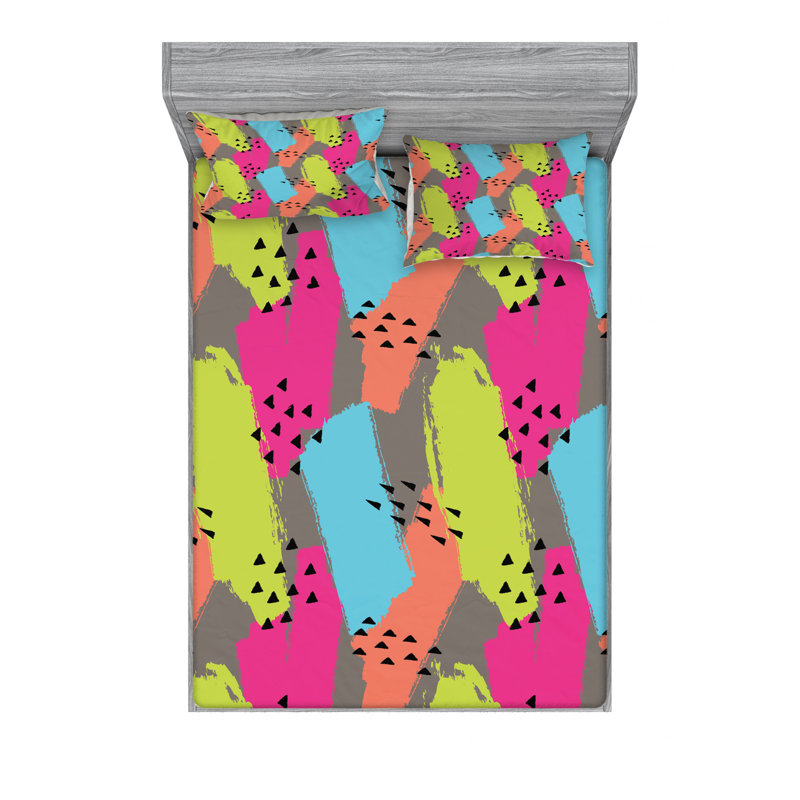 Microfiber Sheet Set, Queen Sheet Set with Fitted Sheet