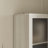 71'' H X 31.5'' D 4-Tier Corner Bookcase With Frosted Glass Doors