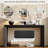60" Modern Farmhouse Console Table With 2 Concealed Drawers-800331461