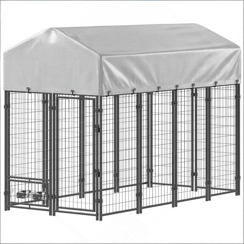 Chenil pour animaux spacieux et extérieur