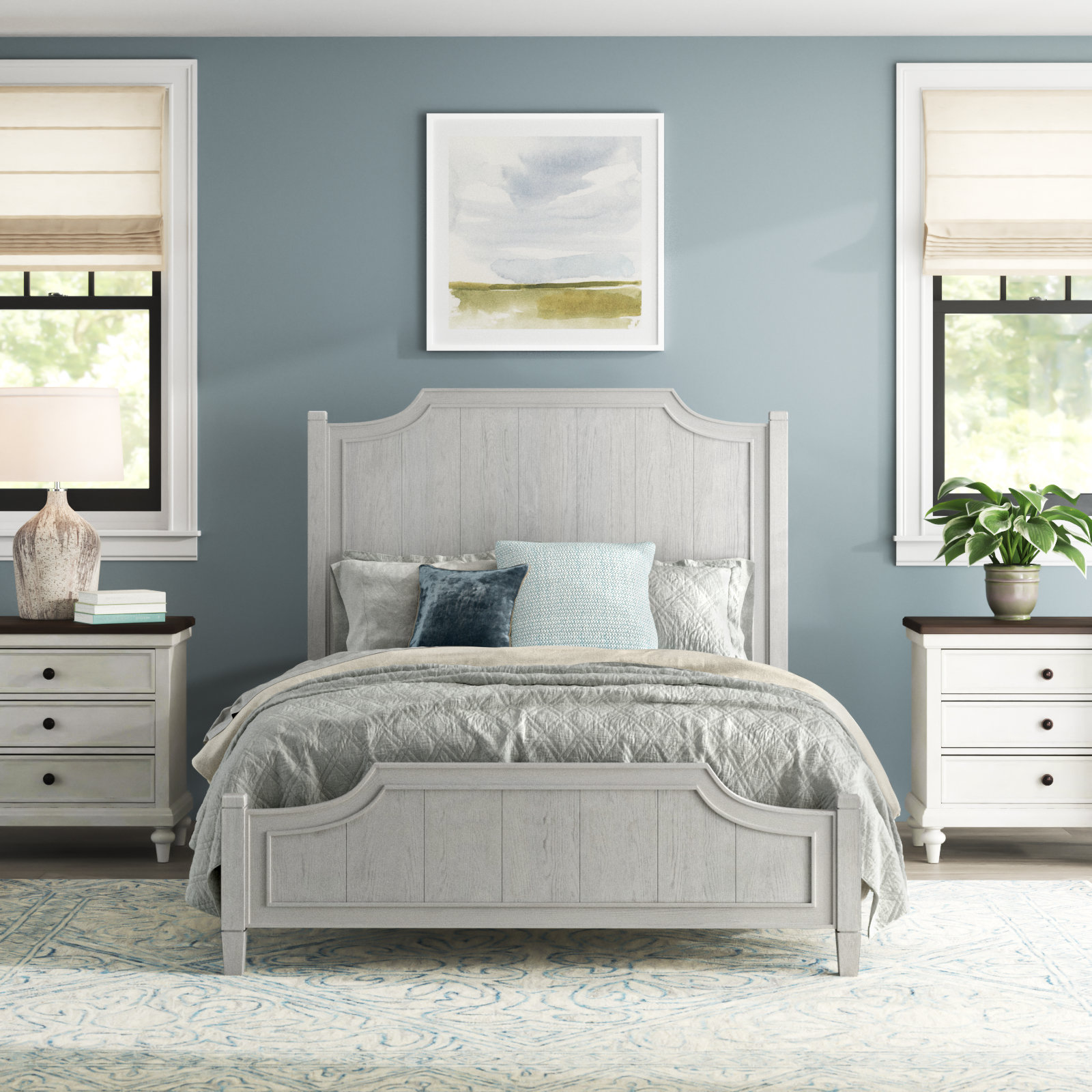 Solid Wood Bed, Queen
