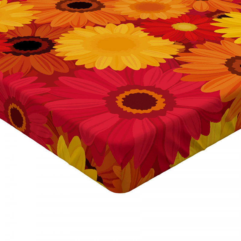 Microfiber Floral Fitted Sheet, Twin XL Fitted Sheet