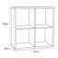 72.8cm H x 72.7cm W Standard Bookcase-996410765