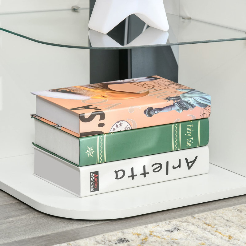 Lindholm 40cm W Manufactured Wood Bedside Table, White