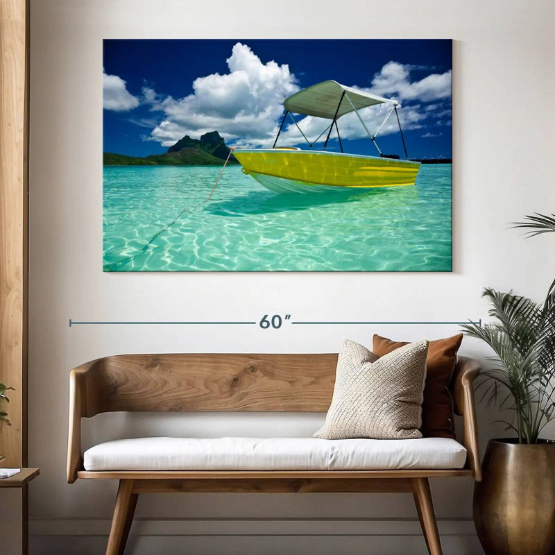 Mehar Bora Bora Boat, 34" H x 51" W