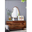 Miroir mural 30 x 38 pouces de forme irrégulière avec cadre en bois naturel, parfait pour les intérieurs modernes et minimalistes