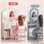 Bureau et chaise de maquillage Melisa 2-en-1 avec miroir amovible pliable en trois, tablettes de rangement Qpen faisant semblant de jouer, cadeau idéal pour les petites filles-103535514