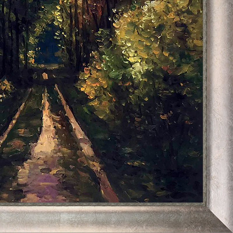 « boisé path » par claude monet, reproduction d’art sur toile encadrée, Cuillère argent