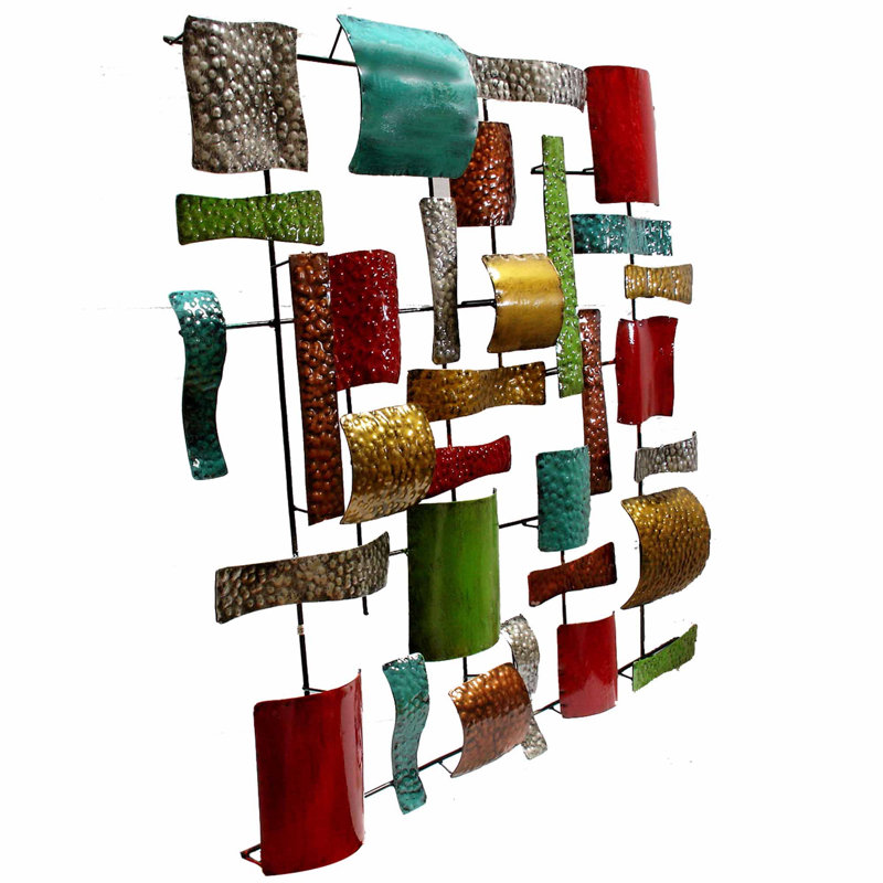 Handmade Traditional Abstract Wall Decor on Metal