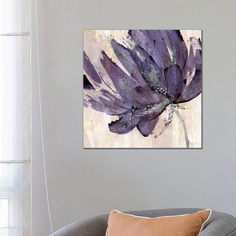 « Purple Jewel » par Katrina Craven, reproduction d’art, Pas de tapis, H 26 po x l 26 po x P 1,5 po, Toile tendue
