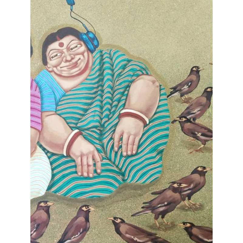 The Bluetooth | Acrylic On Canvas | Apurba Karati