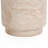 Faux Travertine MgO Patio Side Table, Sculptural Outdoor Accent Table-145109429-145109428