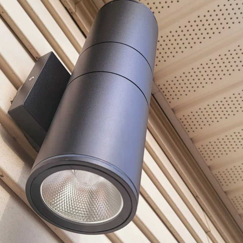 Ivy Bronx Carmecia 12'' H Integrated LED Round Up Down Wall Light ...