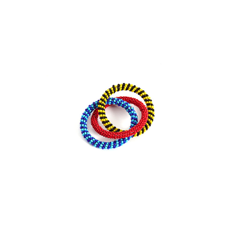 Napkin Ring, Red/Blue/Yellow