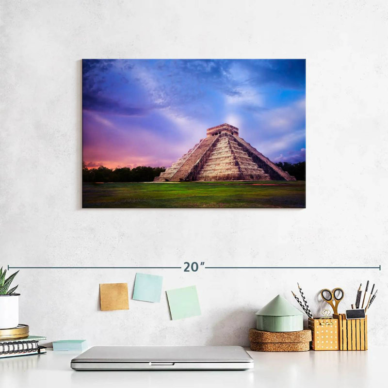 Adella Temple Of Kukulkan, 8" H x 12" W