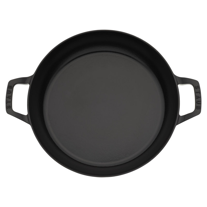 Cast Iron 3.59-qt Braiser with Glass Lid, White Truffle